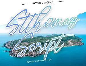 Stthomas Script font