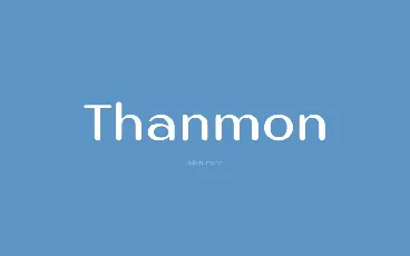 Thanmon Sans Serif font