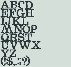 DryTransfer Clarendon Crusty font