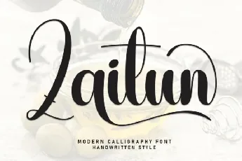 Zaitun Script font