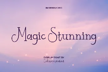 Magic Stunning Demo font