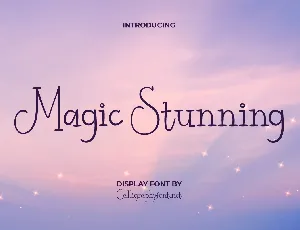 Magic Stunning Demo font