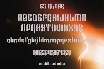 CS Glare Trial font