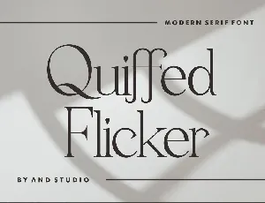 Quiffed Flicker font