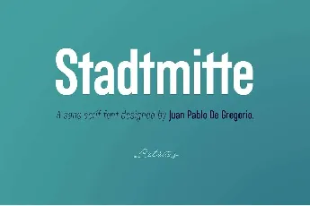 StadtMitte Family font