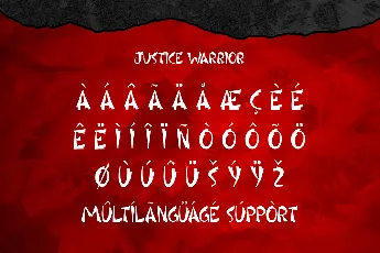 Justice Warrior Demo font