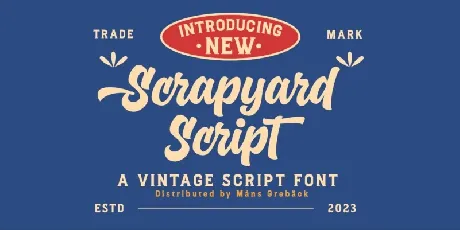 Scrapyard Script font