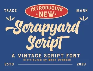 Scrapyard Script font