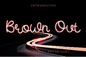 Brown Out font