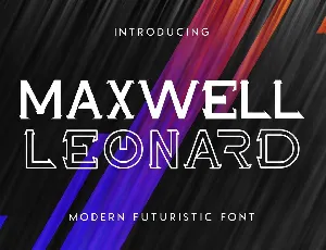 Maxwell Leonard Display font