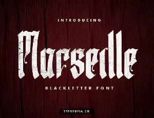 Marseille Blackletter font