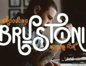 Brustoni Display font