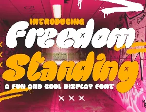 Freedom Standing Demo font