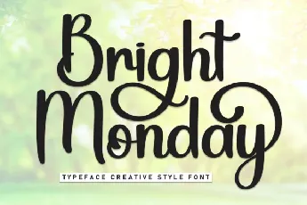 Bright Monday Script font