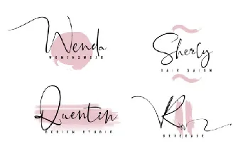 Black Pink Signature font