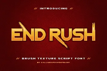 End Rush font