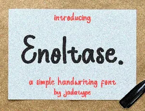 Enoltase font