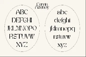 Cervin Asenoy font