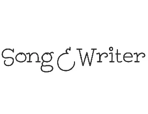 Song And Writer Demo font