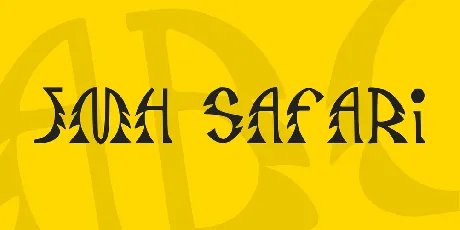 JMH Safari font