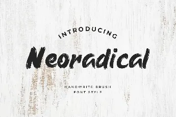 Neoradical font