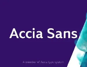 Accia Sans font