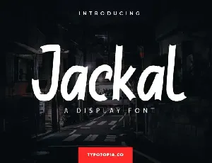 Jackal Display font