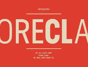 Orecla font