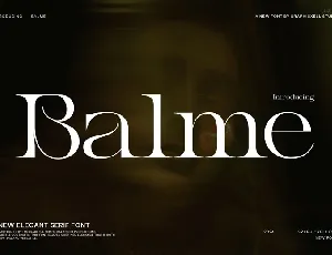 Balme font