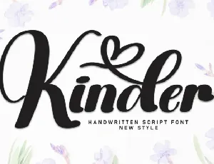 Kinder Script font