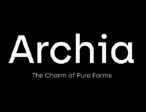 Archia font