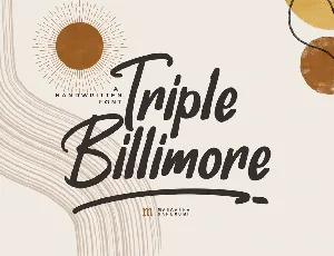 Triple Billimore font