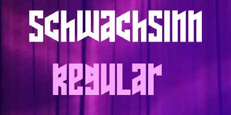 Schwachsinn font