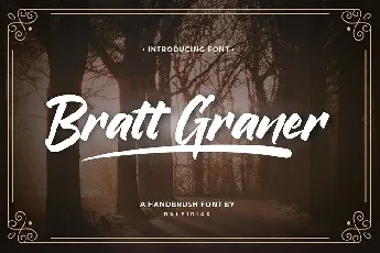 Bratt Graner Handbrush font