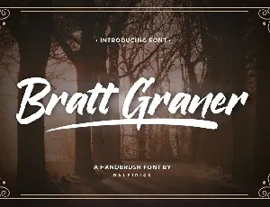 Bratt Graner Handbrush font