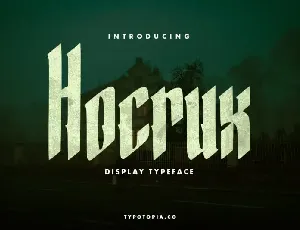 Hocrux Display font