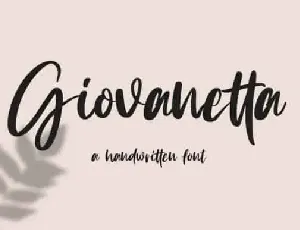 Giovanetta Script font