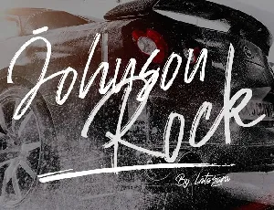 Johnson Rock Brush font