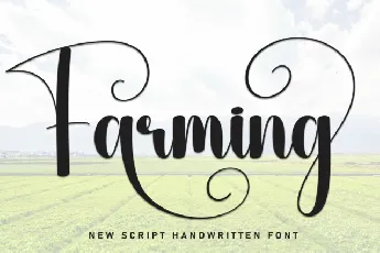 Farming Script Typeface font