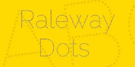 Raleway Dots font