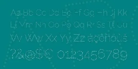 Raleway Dots font