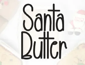 Santa Butter Display font