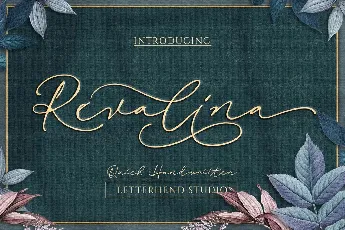 Revalina Signature Script font