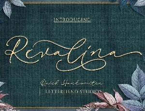 Revalina Signature Script font