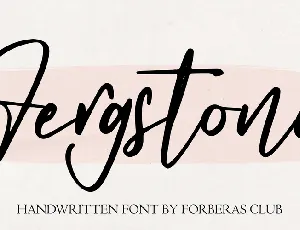 Fergstone Demo font