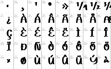 Sanbom font