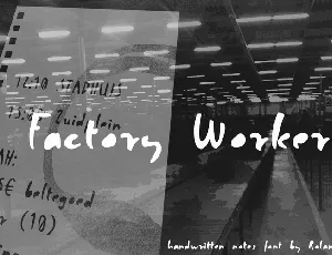 Factory Worker font