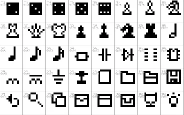 Pixel Dingbats-7 font