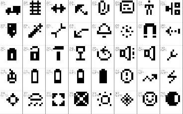 Pixel Dingbats-7 font