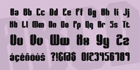 Wager font